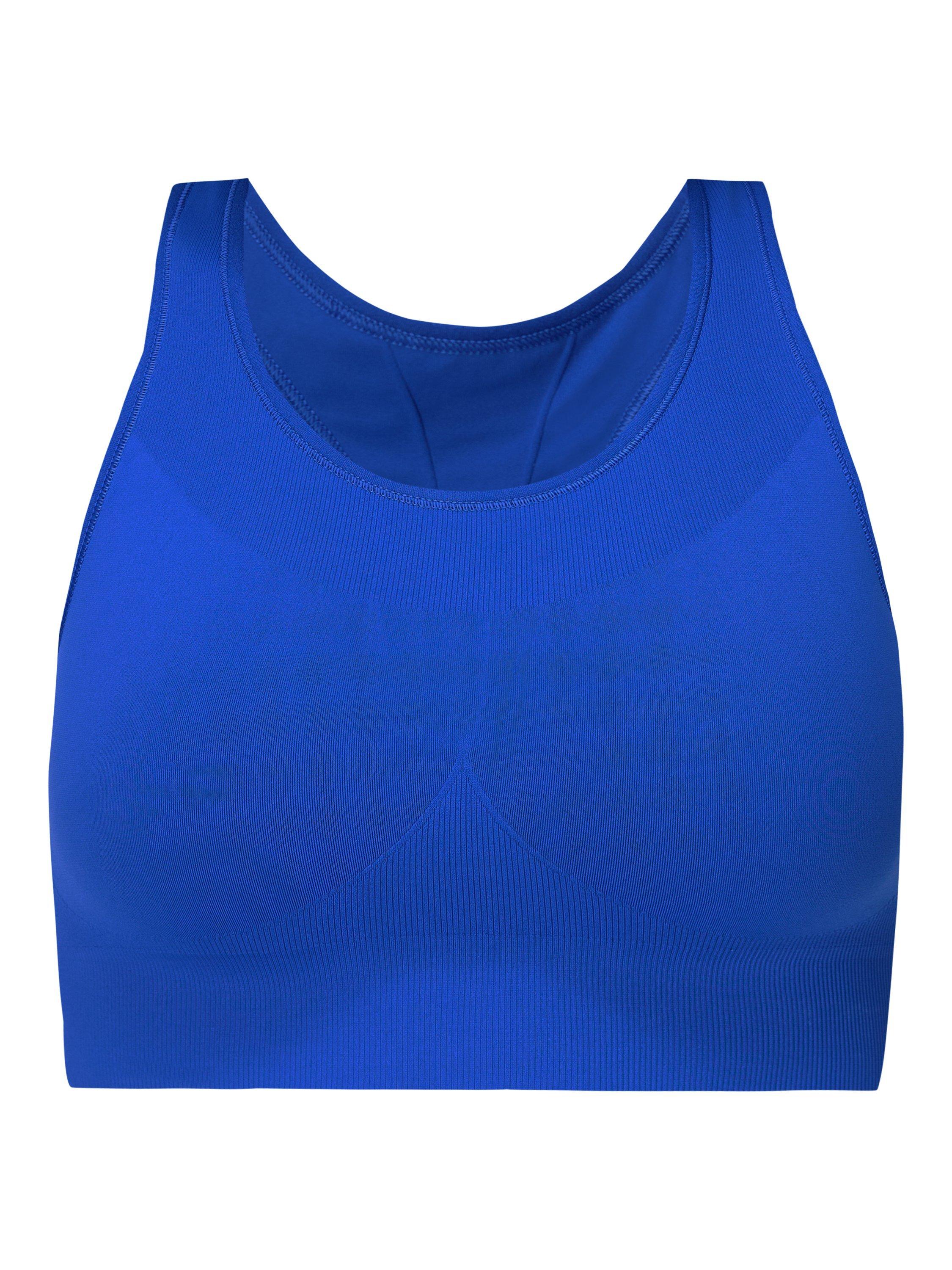 Product image 7 of 7, which shows Sweaty Betty Stamina Seamless Sports Bra, Lightning Blue, XXS