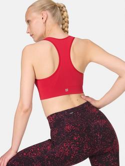 Sweaty Betty Stamina Seamless Sports Bra - view 2, Pepper Red