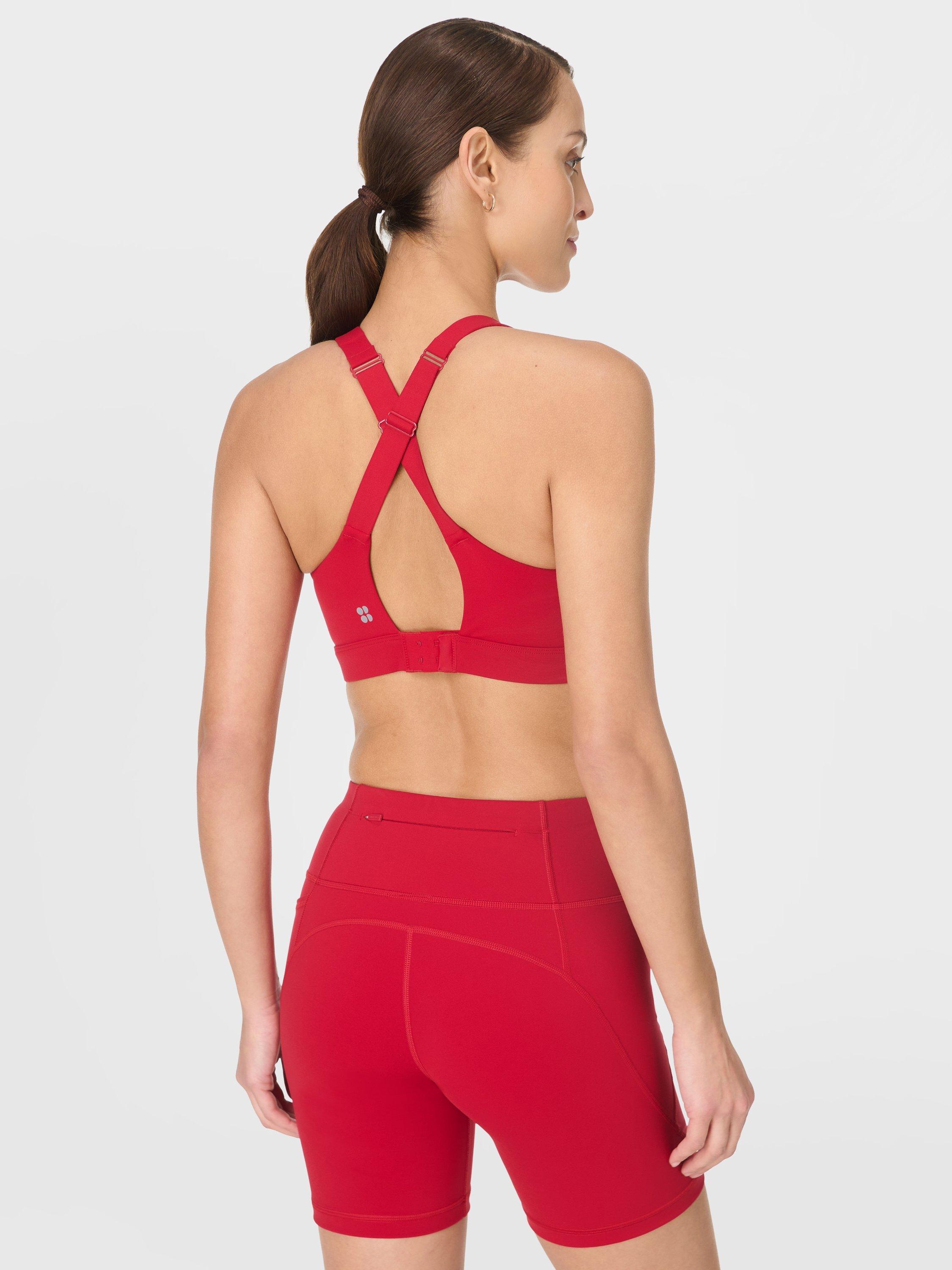 Product image 4 of 6, which shows Sweaty Betty Power Pulse Bra, Pepper Red, XS