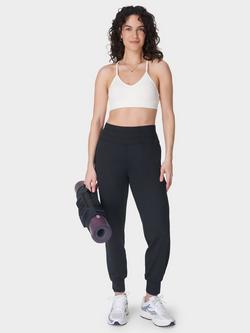 Sweaty Betty Soft Ribbed Sports Bra - view 2, Lily White
