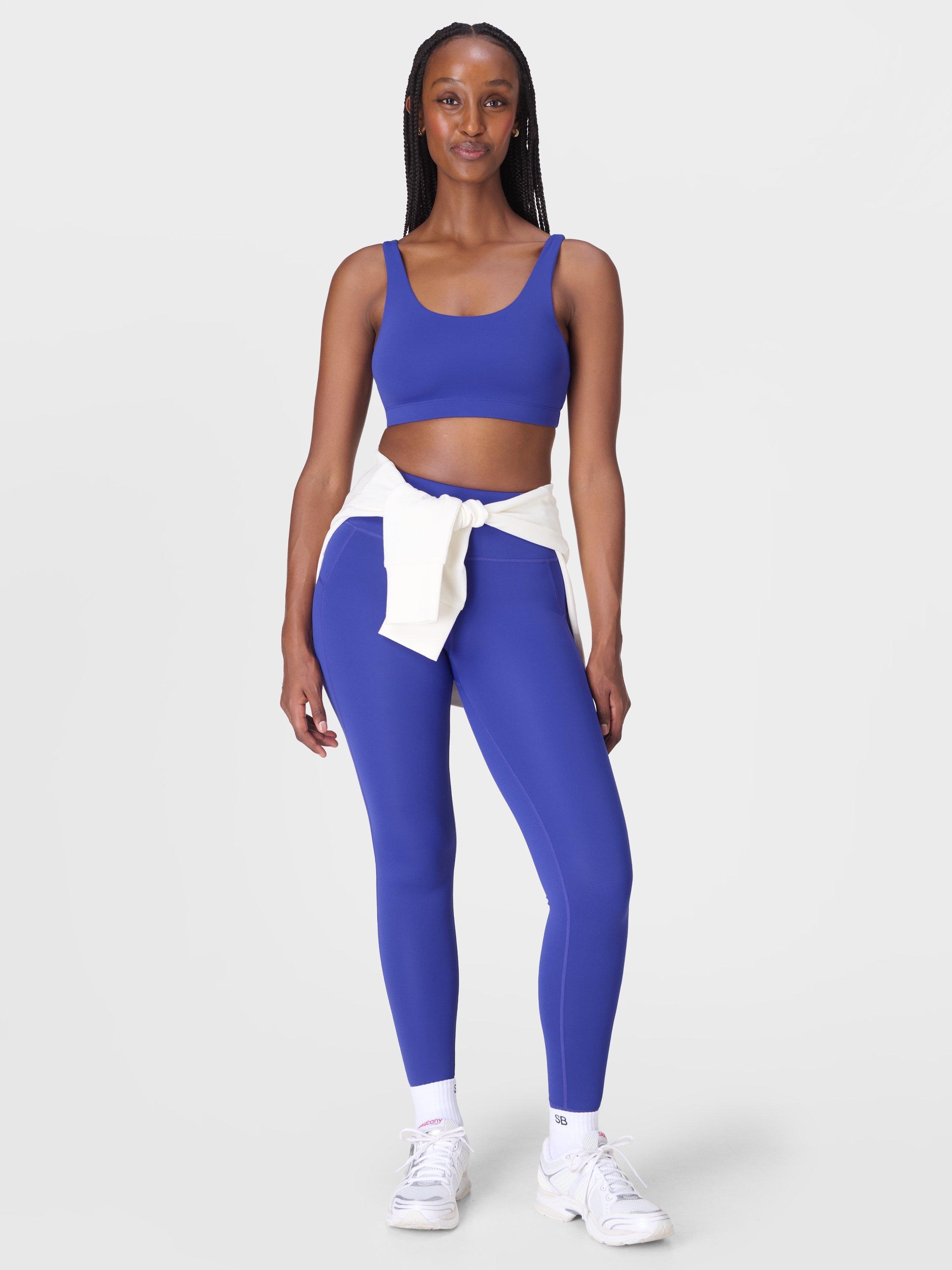 Product image 3 of 6, which shows Sweaty Betty All Day Bralette, Rich Blue, XXS