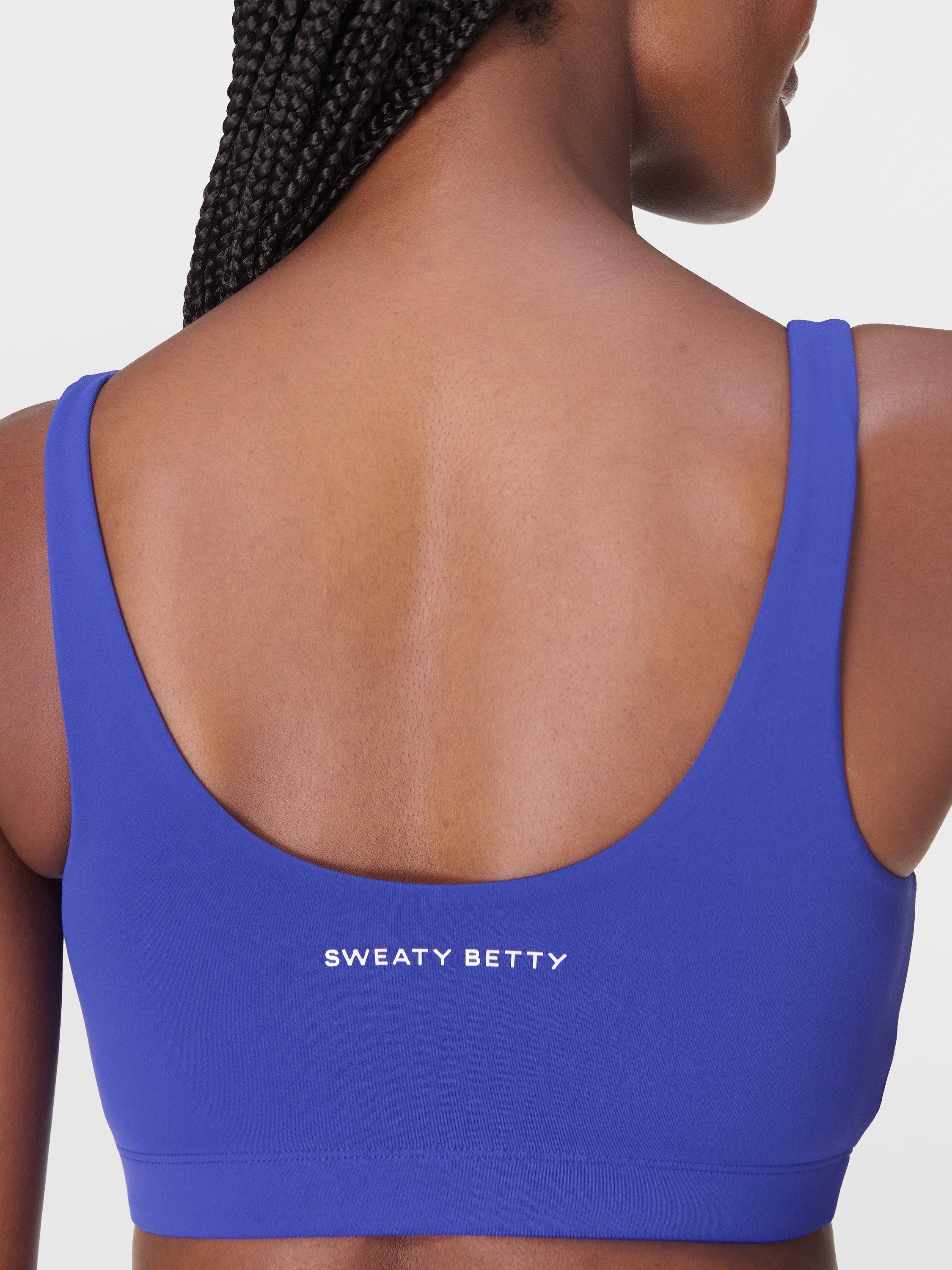 Product image 5 of 6, which shows Sweaty Betty All Day Bralette, Rich Blue, XXS