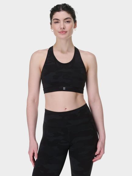 Sweaty Betty Power High Impact Sports Bra, Ultra Black Camo, Ultra Black Camo