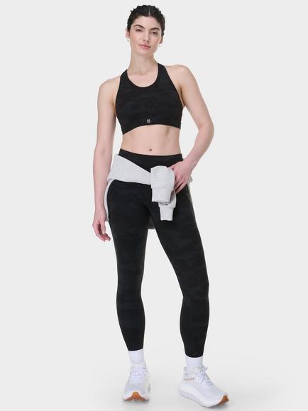 Sweaty Betty Power High Impact Sports Bra, Ultra Black Camo - view 2, Ultra Black Camo