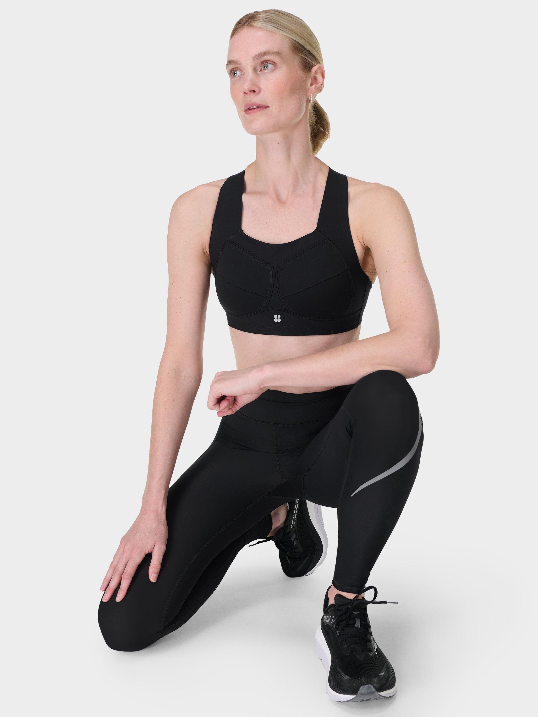 Product image 4 of 6, which shows Sweaty Betty Zero Gravity Running Sports Bra, Black C, 30B
