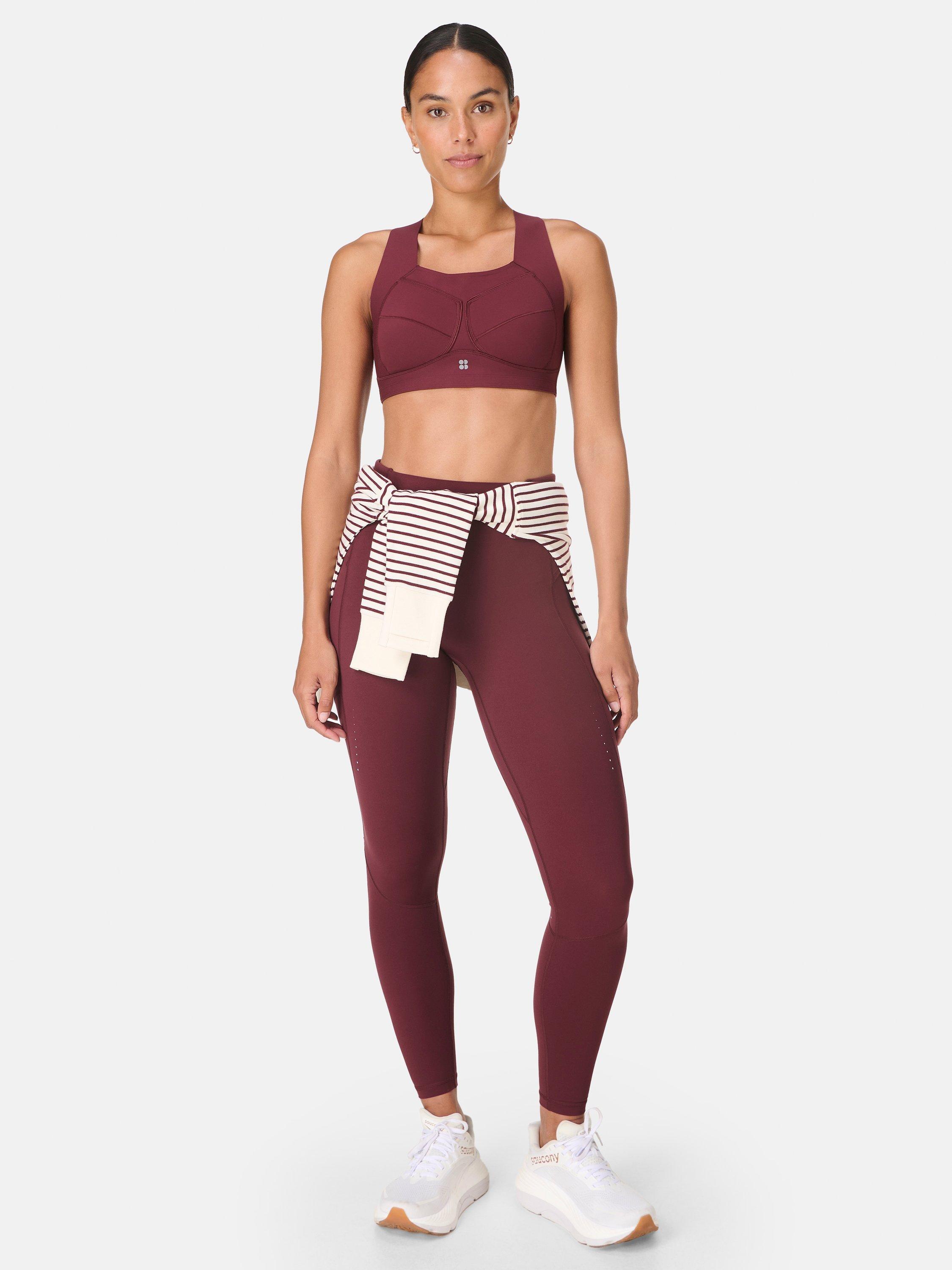 Product image 2 of 8, which shows Sweaty Betty Zero Gravity Running Sports Bra, Garnet Red, 30B