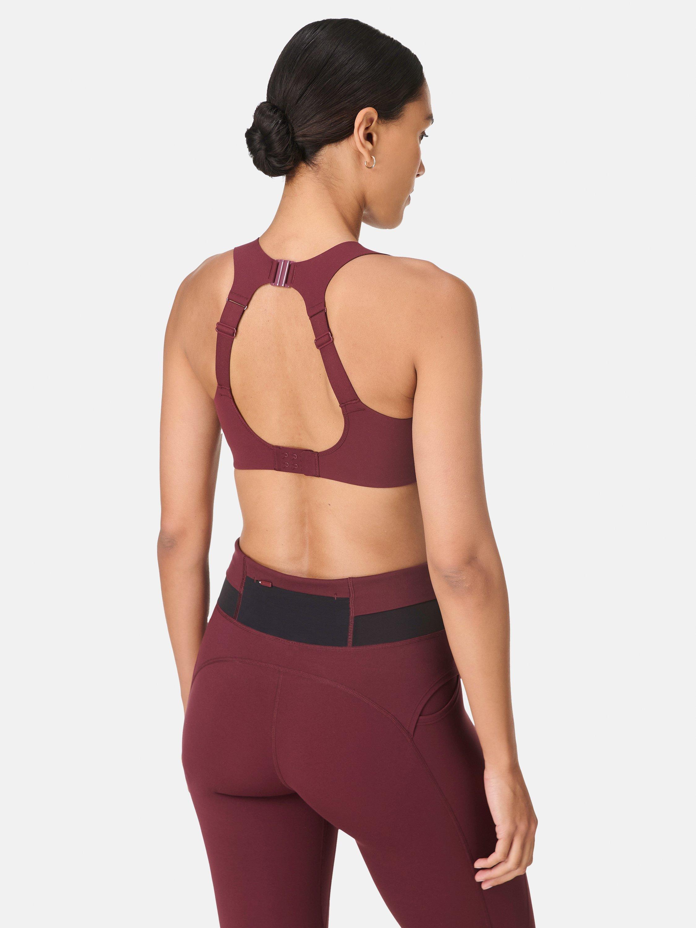Product image 8 of 8, which shows Sweaty Betty Zero Gravity Running Sports Bra, Garnet Red, 30B
