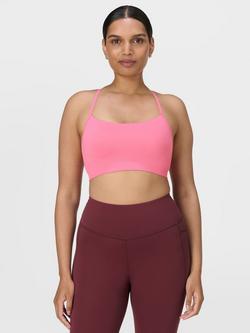 Sweaty Betty Spirit Restored Yoga Sports Bra, Lollipop Pink