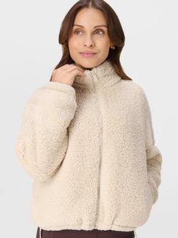 Sweaty Betty Canyon Fleece Zip Up Jumper - view 2, Barley Beige
