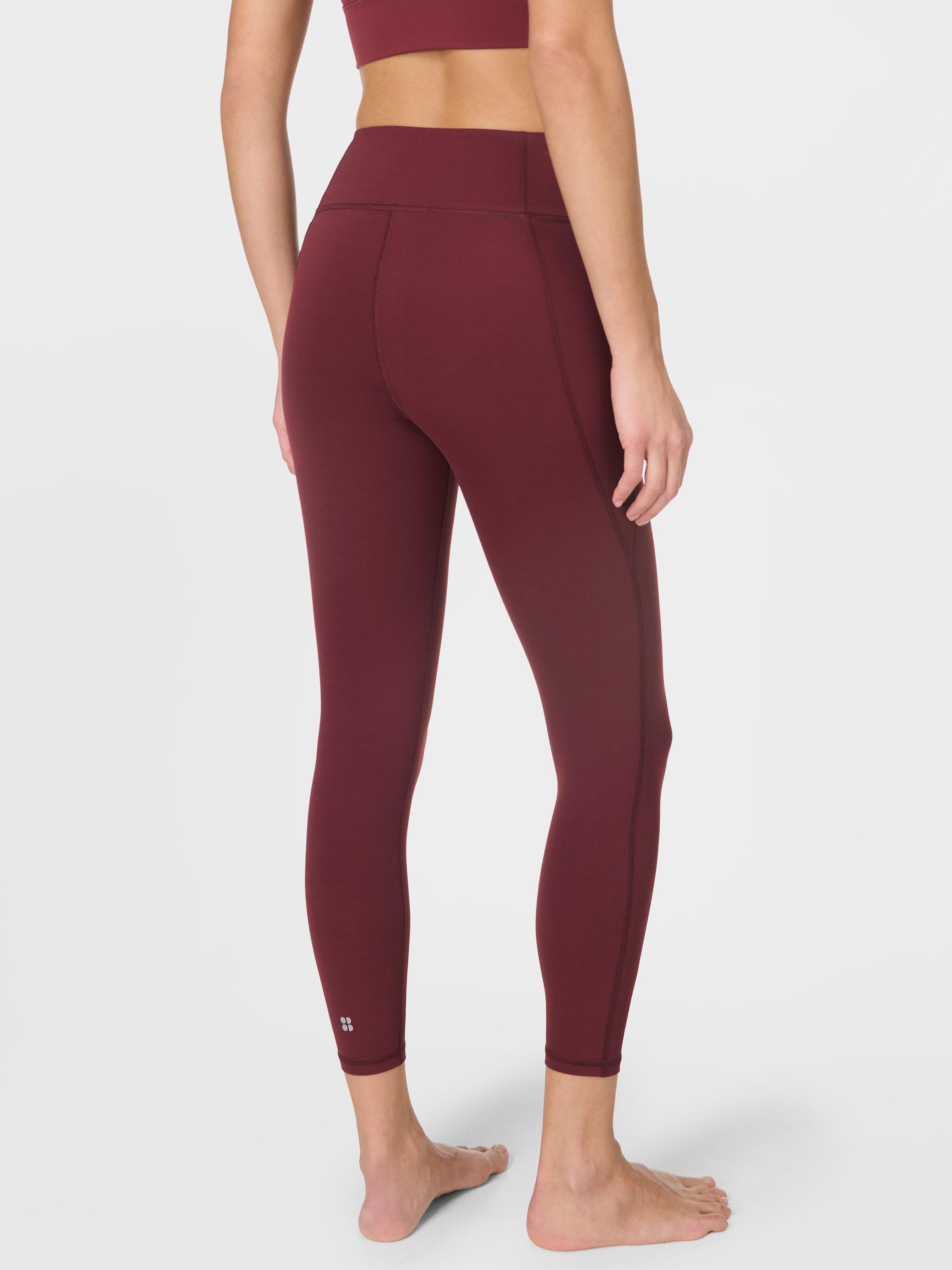 Product image 2 of 7, which shows Sweaty Betty Ultimate Studio 7/8 Leggings, Garnet Red, XXL