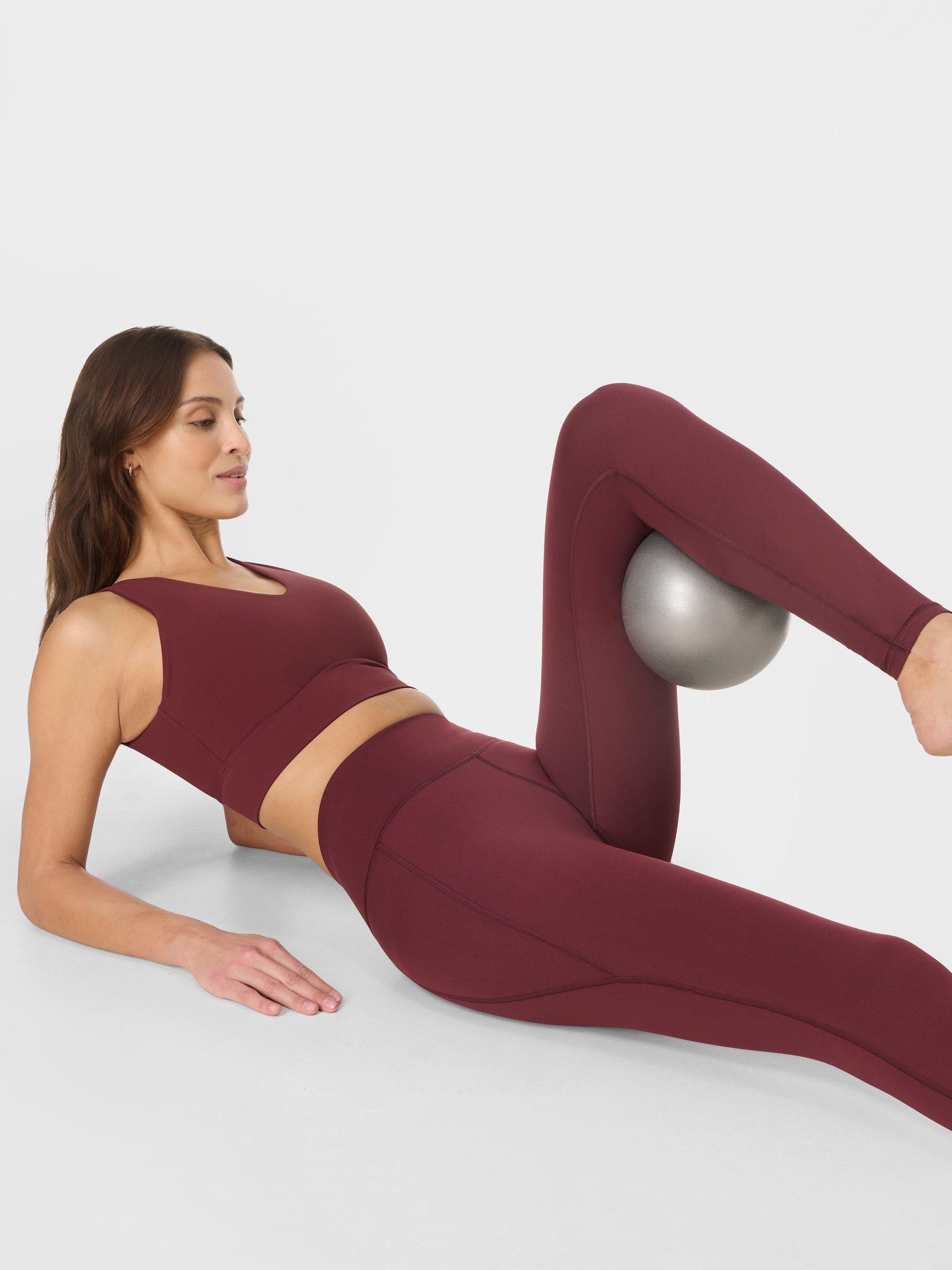 Product image 4 of 8, which shows Sweaty Betty Ultimate Studio Leggings, Garnet Red, M