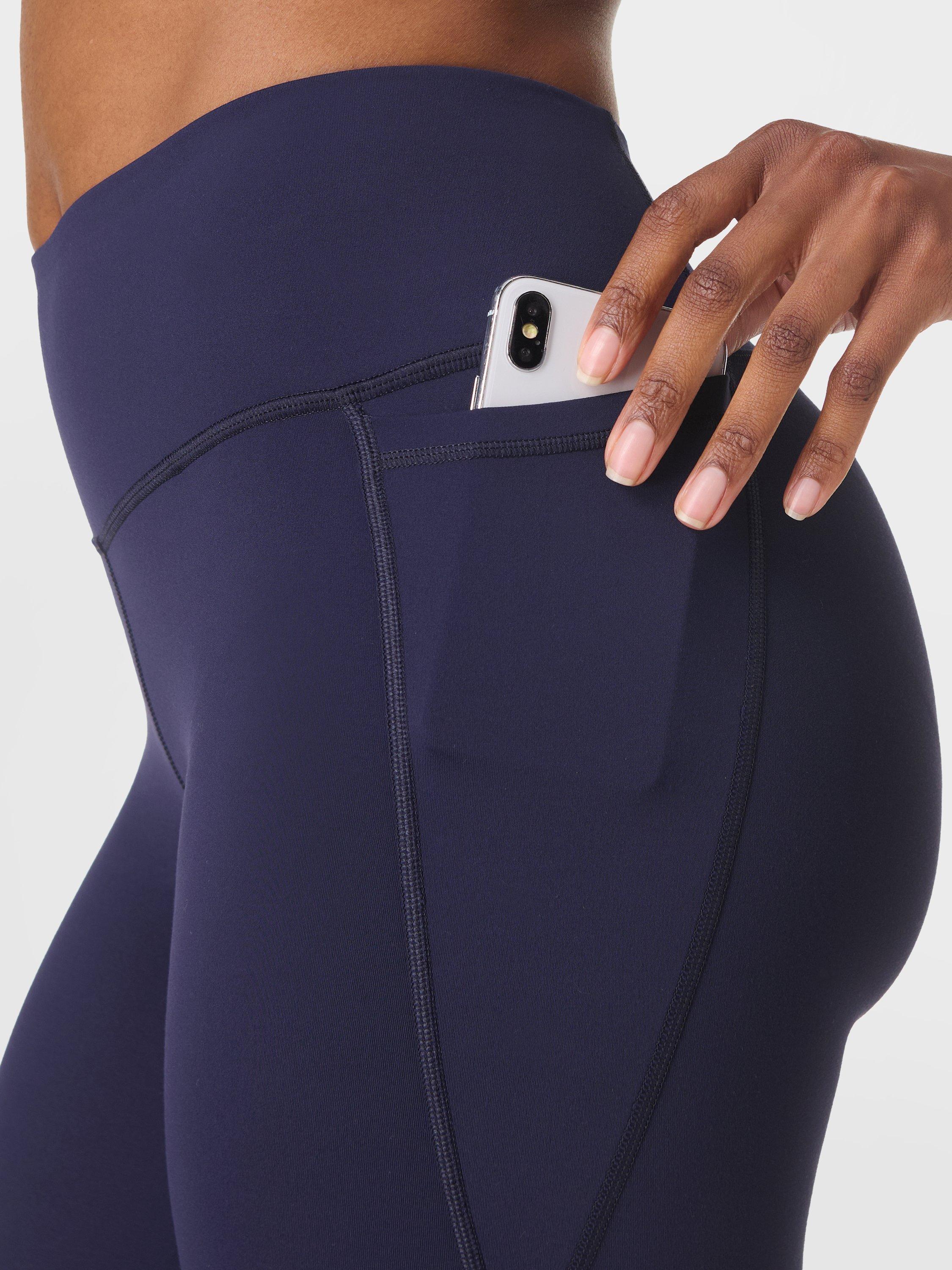 Product image 4 of 6, which shows Sweaty Betty Ultimate Studio Leggings, Midnight Navy Blue, XXS
