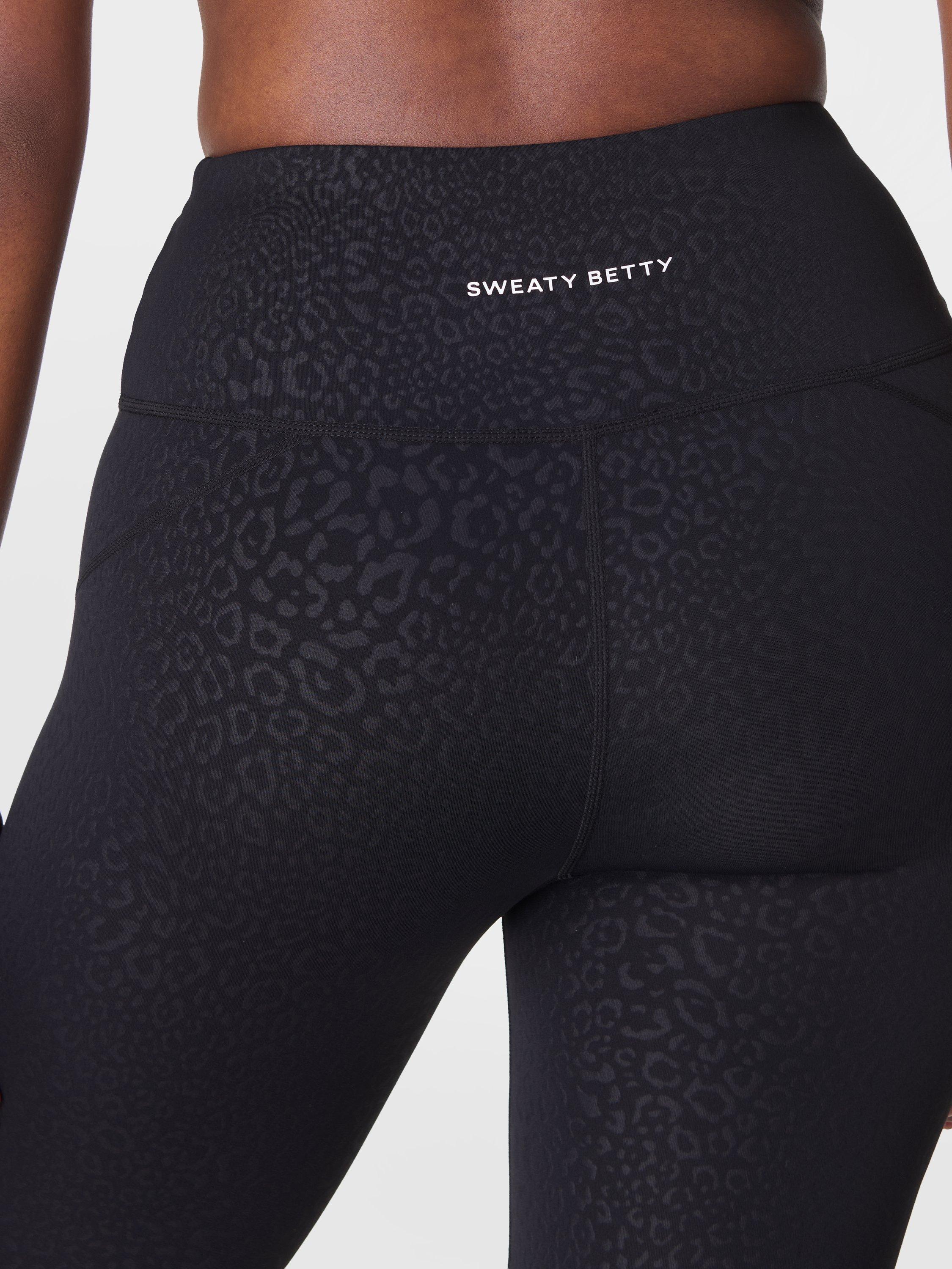 Product image 7 of 9, which shows Sweaty Betty All Day Leggings, Black Leo Spots, XS