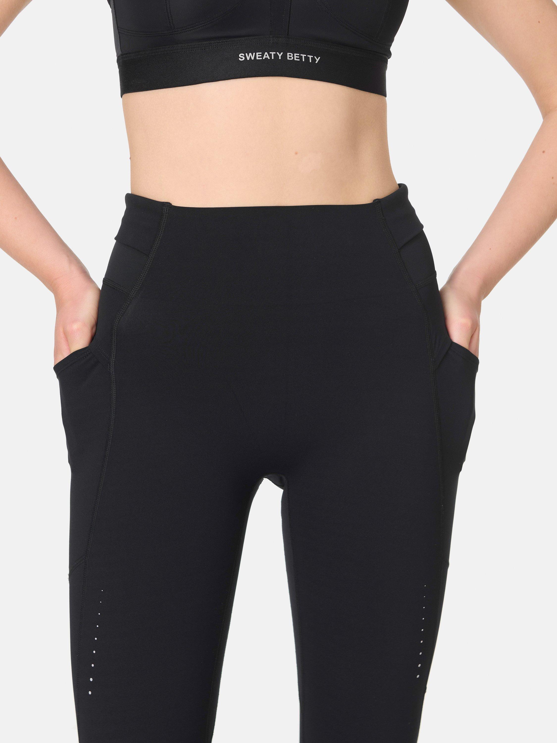 Product image 5 of 9, which shows Sweaty Betty Runners High 7/8 Leggings, Black, XXS