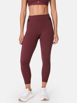 Sweaty Betty Compressive Running Leggings, Garnet Red, Garnet Red