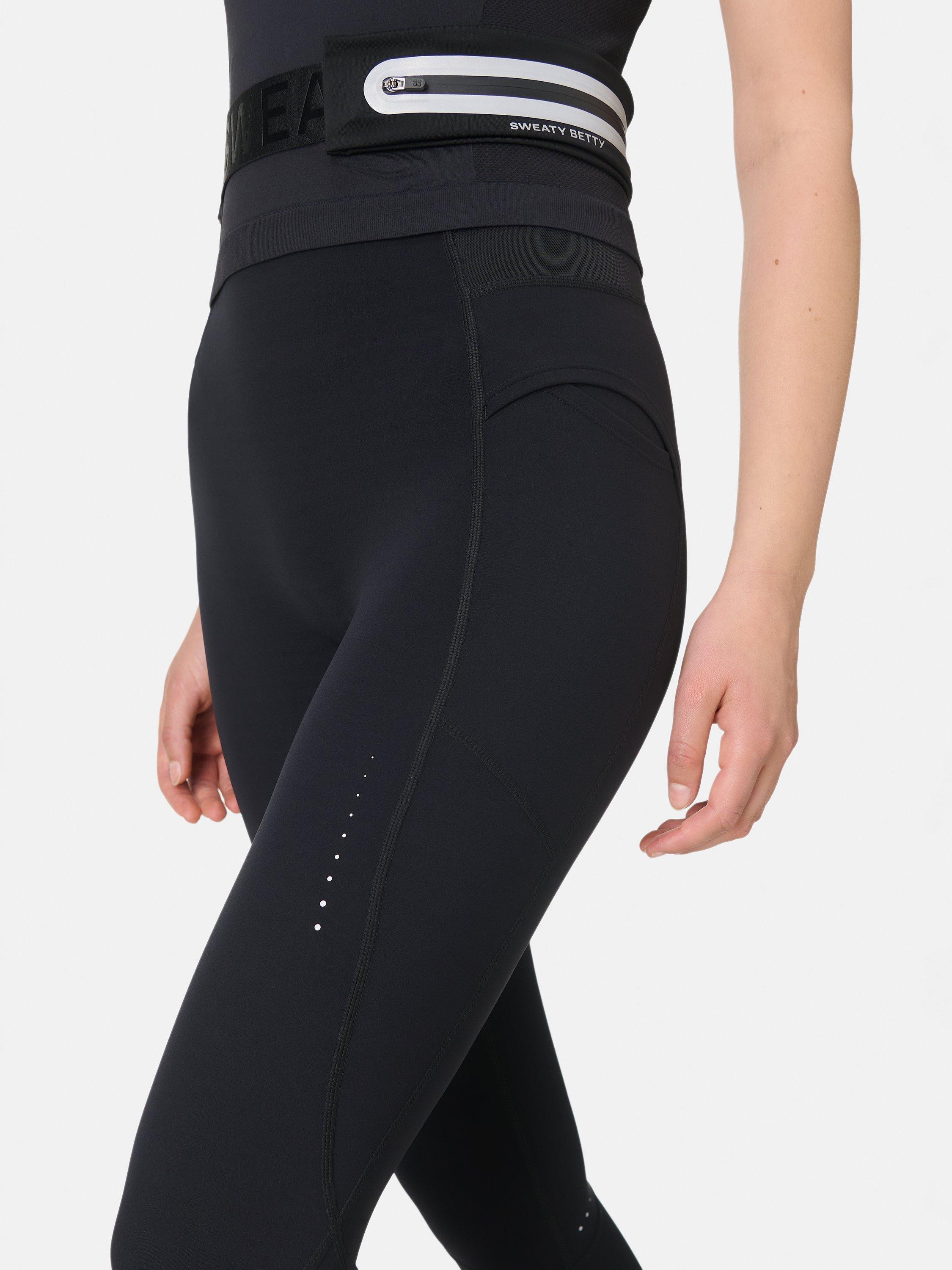 Product image 8 of 8, which shows Sweaty Betty Runners High Leggings, Black, XXS