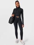 Sweaty Betty Power 7/8 Wrap Waist Workout Leggings, Black