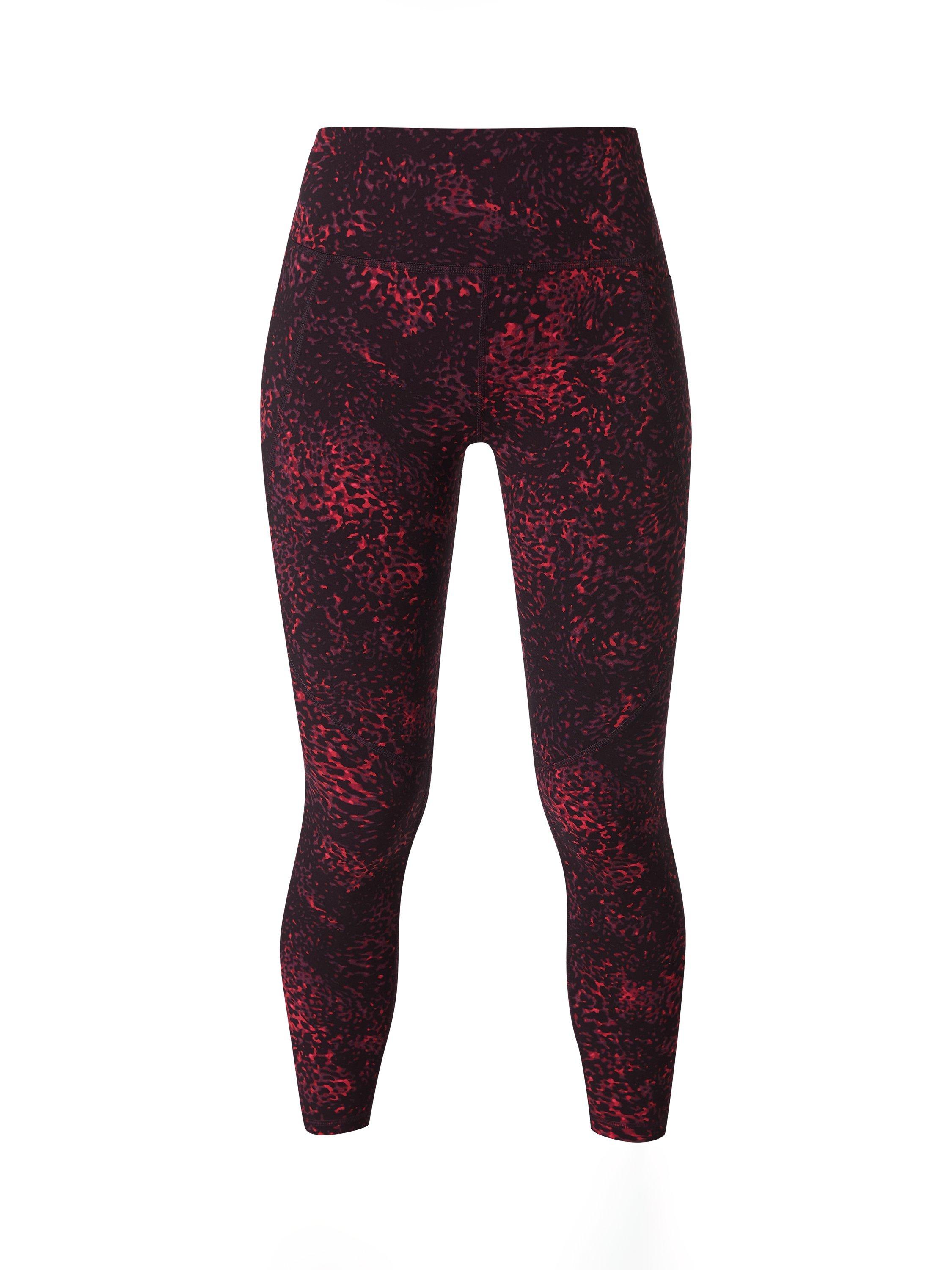 Product image 10 of 10, which shows Sweaty Betty Power 7/8 Workout Leggings, Red/Multi, XXS