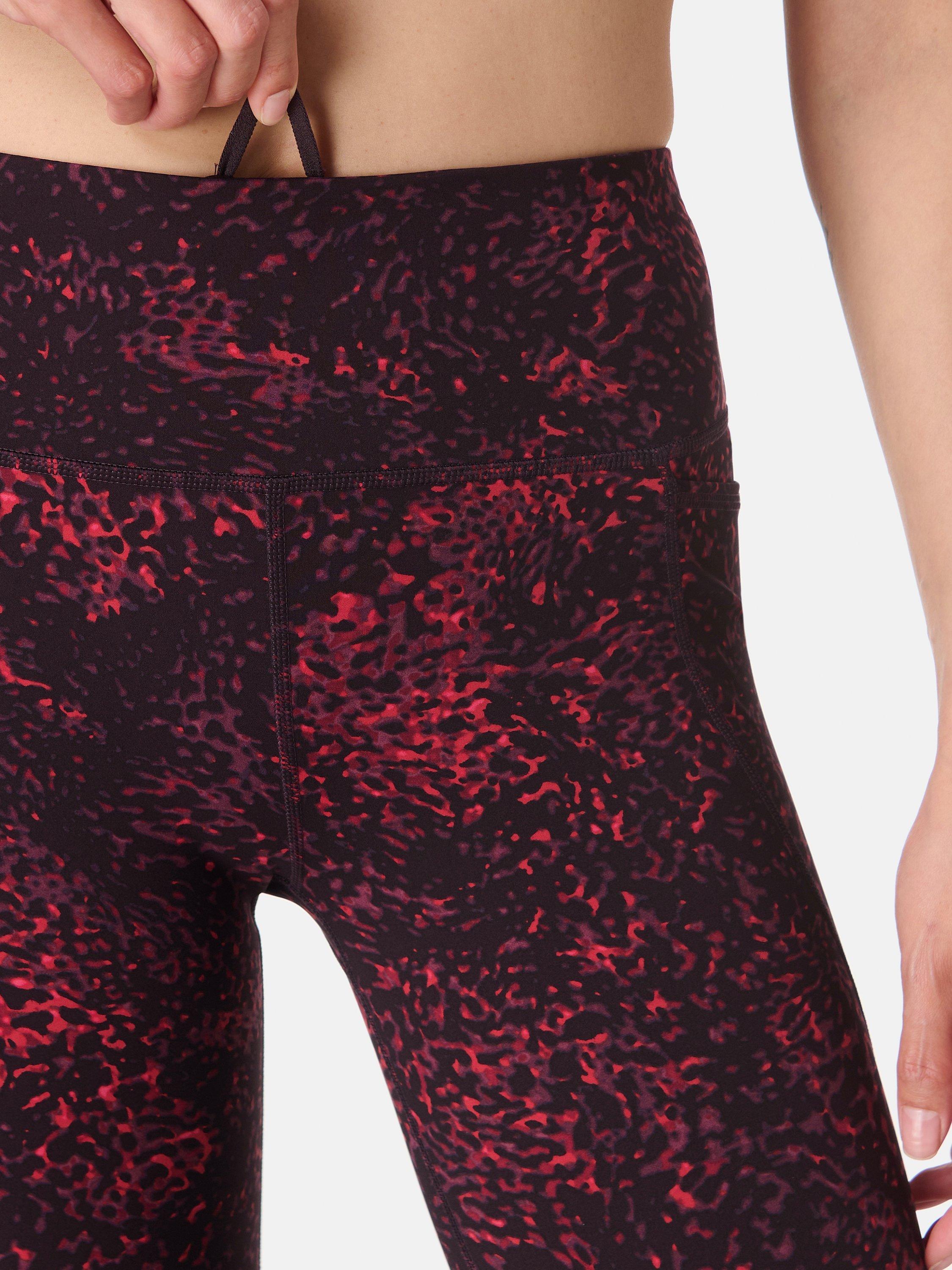Product image 6 of 10, which shows Sweaty Betty Power 7/8 Workout Leggings, Red/Multi, XXS