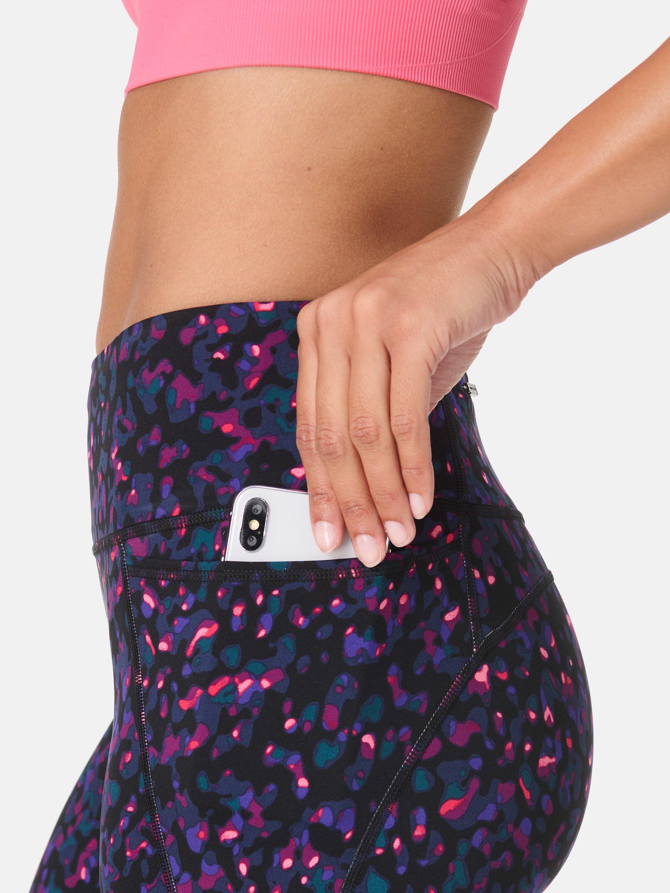 Product image 4 of 9, which shows Sweaty Betty Power 7/8 Workout Leggings, Black Liquid Dab, XXS
