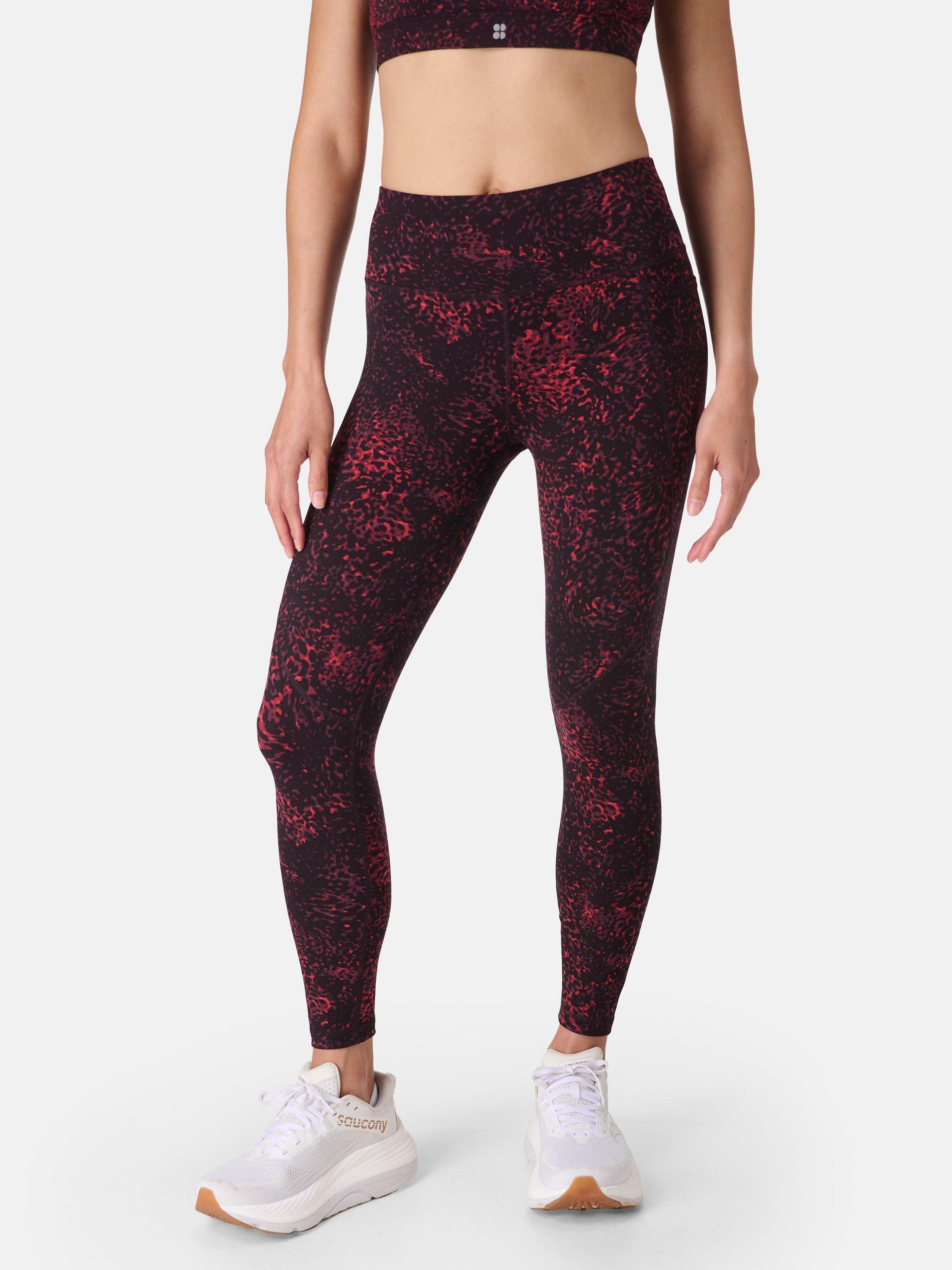 Product image 1 of 10, which shows Sweaty Betty Power Workout Leggings, Red Tortoise, XS