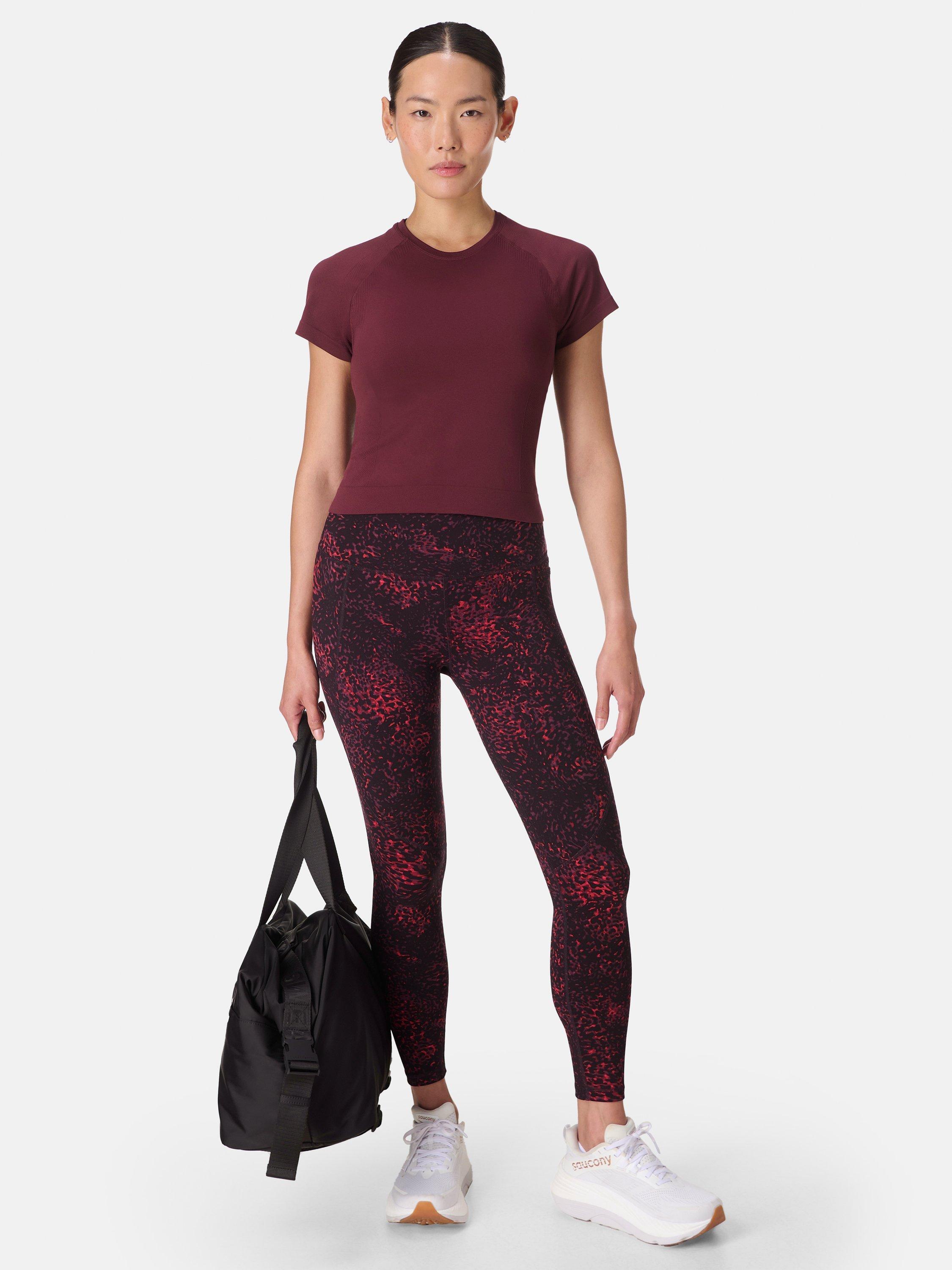 Product image 3 of 10, which shows Sweaty Betty Power Workout Leggings, Red Tortoise, XS