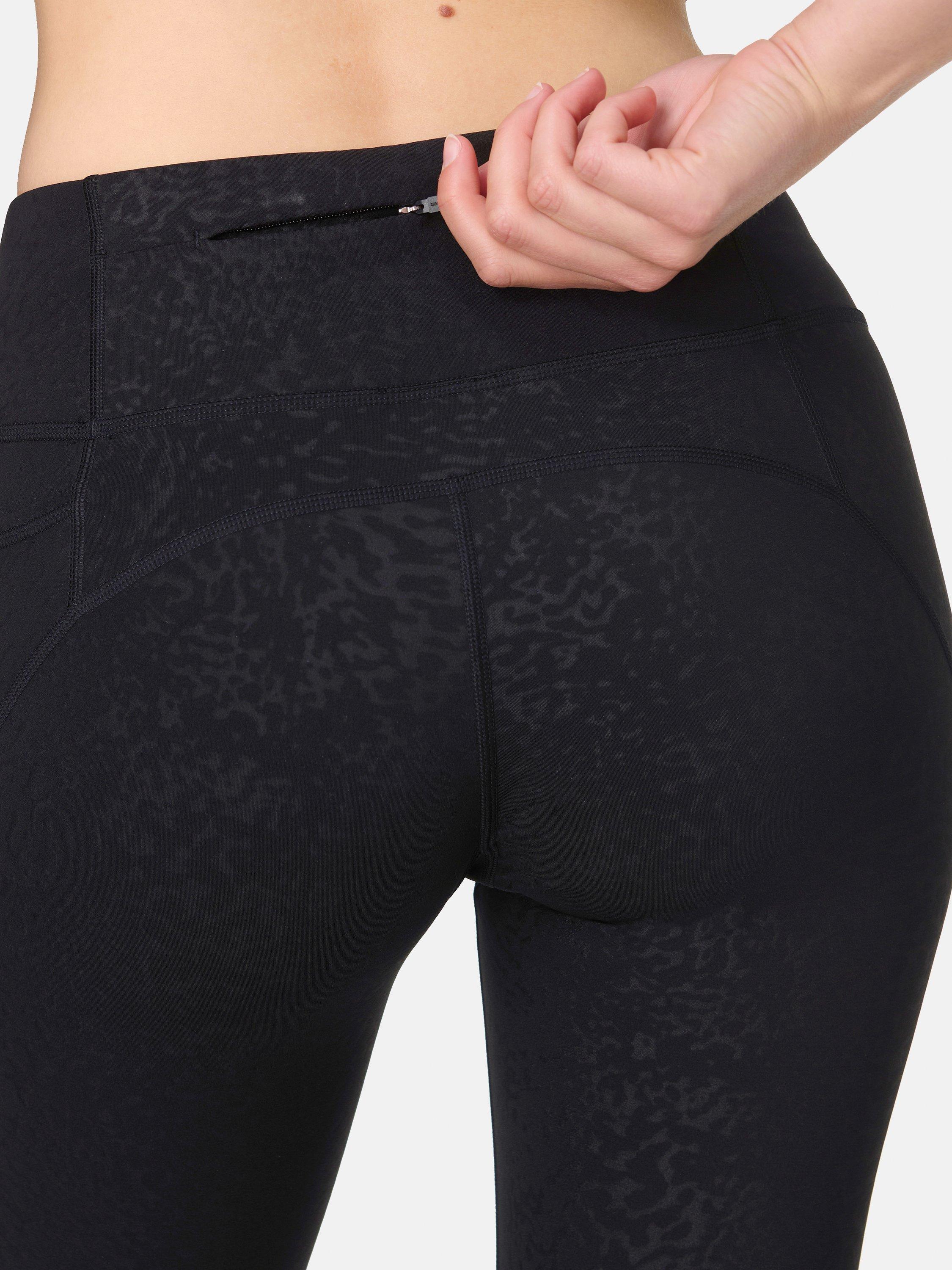 Product image 7 of 8, which shows Sweaty Betty Power Emboss 7/8 Workout Leggings, Black Tortoise, XXS