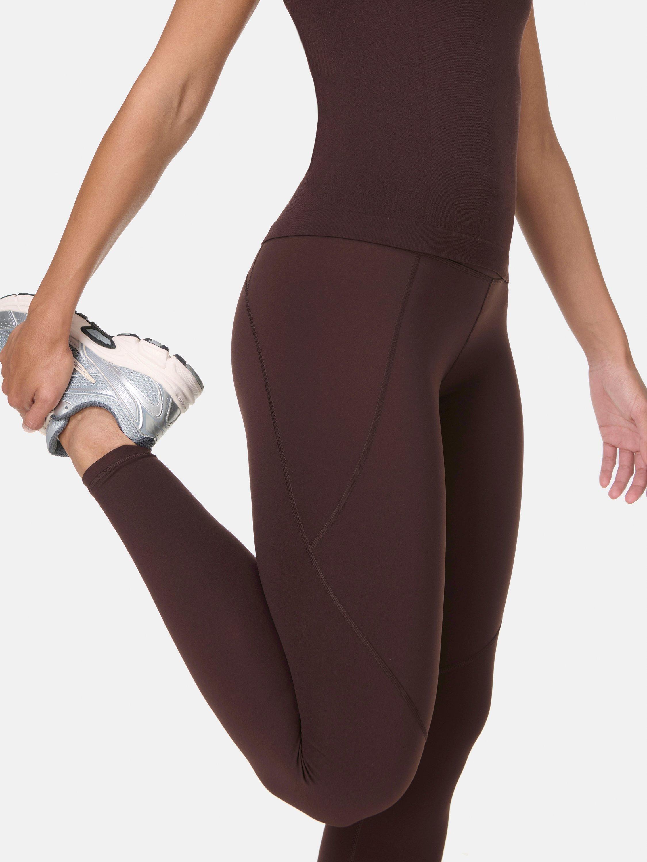 Product image 2 of 10, which shows Sweaty Betty Power Workout Leggings, Sable Brown, XXS