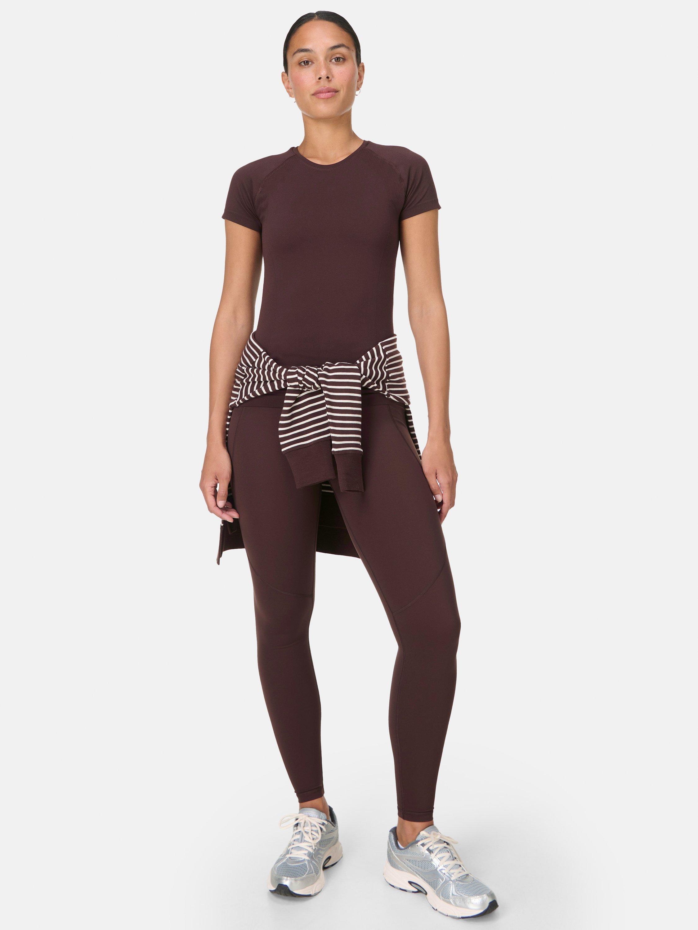 Product image 3 of 10, which shows Sweaty Betty Power Workout Leggings, Sable Brown, XXS