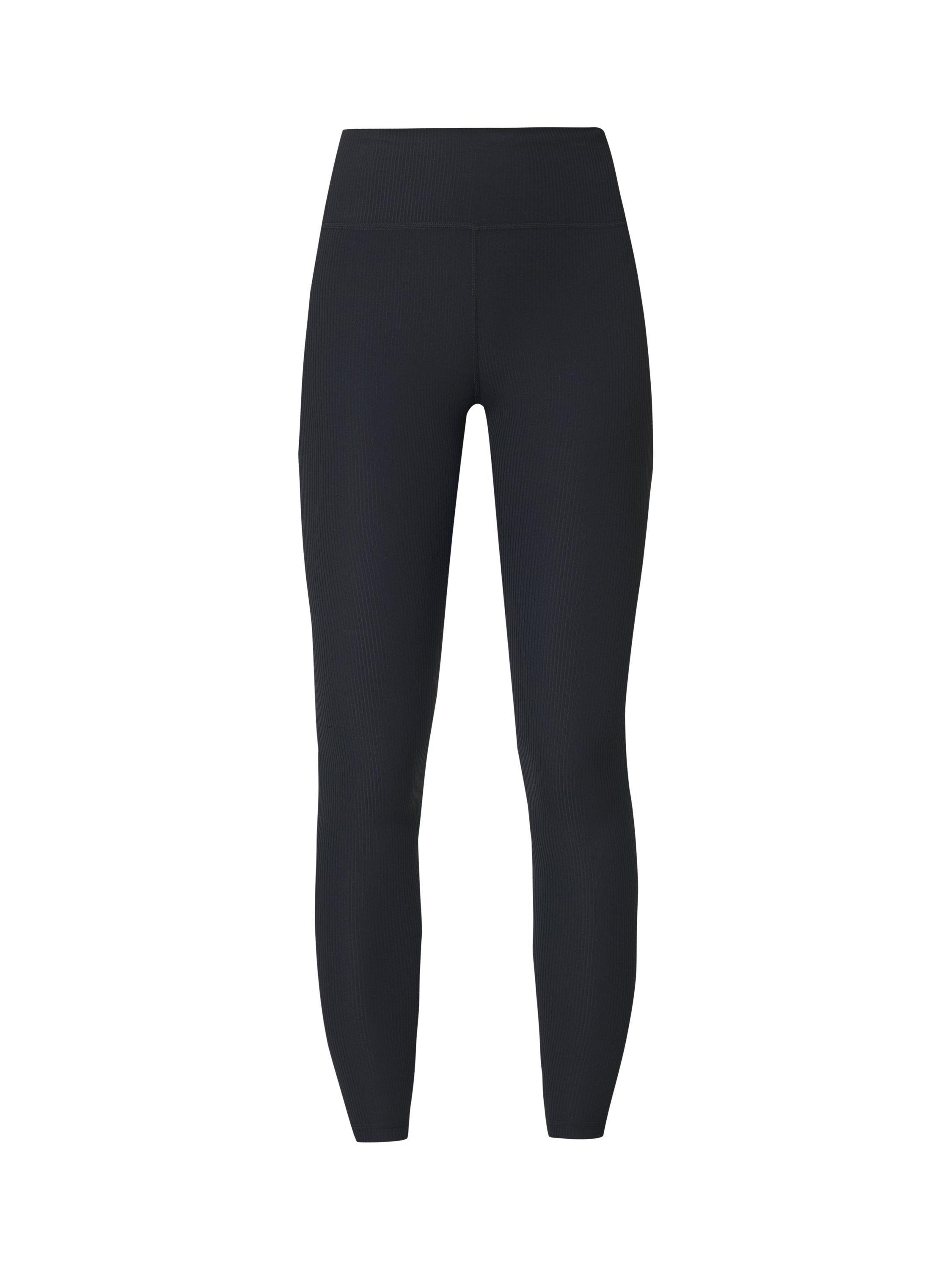 Product image 8 of 8, which shows Sweaty Betty Glow Flex Rib Leggings, Black, XXS
