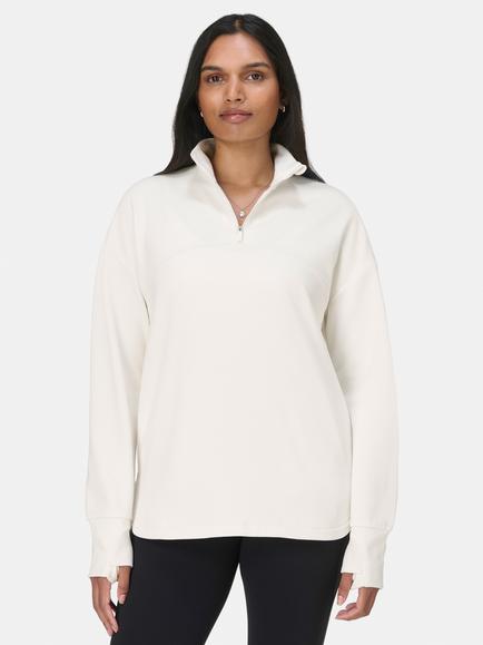 Sweaty Betty Ultimate Studio Midlayer Top, Lily White