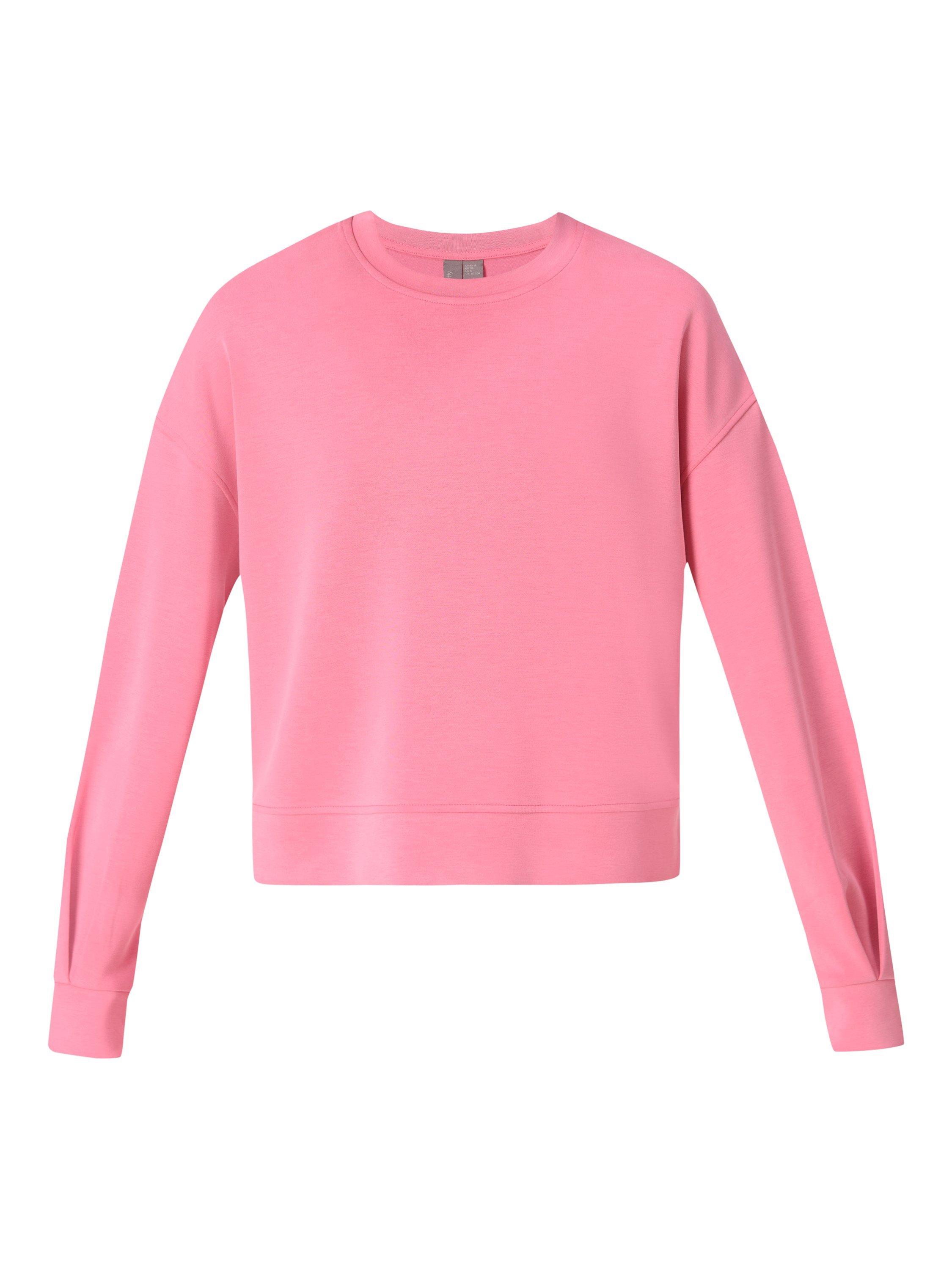 Product image 7 of 8, which shows Sweaty Betty Sand Wash Cloud Weight Sweatshirt, Lollipop Pink, XXS