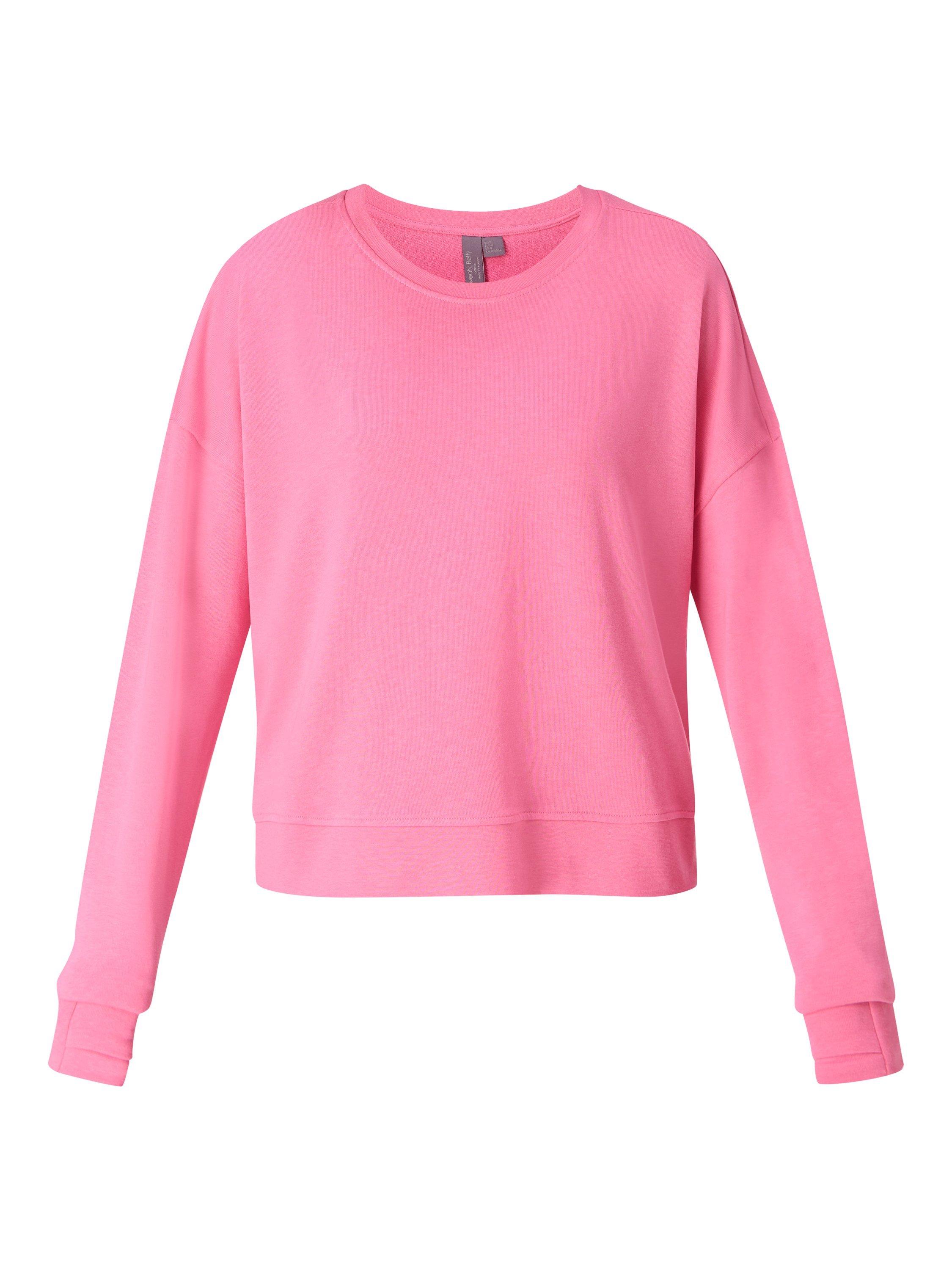 Product image 7 of 7, which shows Sweaty Betty After Class Crop Sweatshirt, Lollipop Pink, XXS