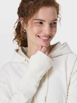 Sweaty Betty Escape Italian Luxe Fleece Hoodie - view 2, Lily White