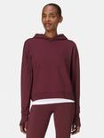 Sweaty Betty After Class Organic Cotton Blend Hoodie, Garnet Red