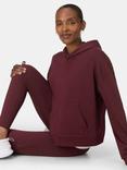 Sweaty Betty After Class Organic Cotton Blend Hoodie, Garnet Red
