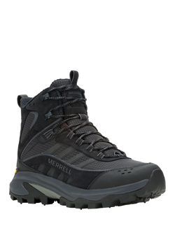 Merrell Moab Speed 2 Thermo Mid Suede Hiking Boots, Black - view 2, Black