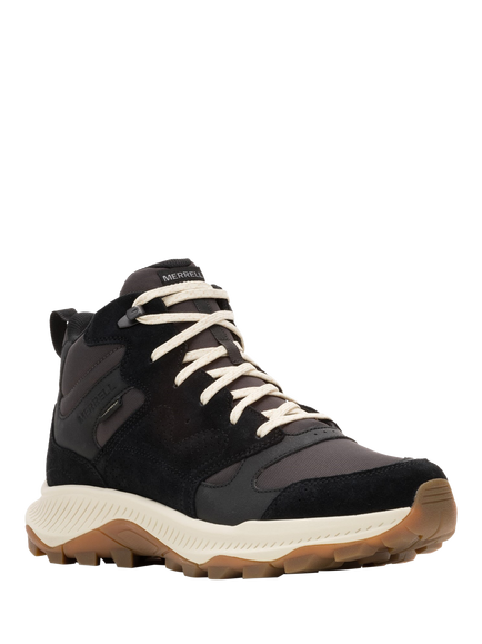 Merrell Tempo Sol Mid Suede Hiking Shoes, Black - view 2, Black