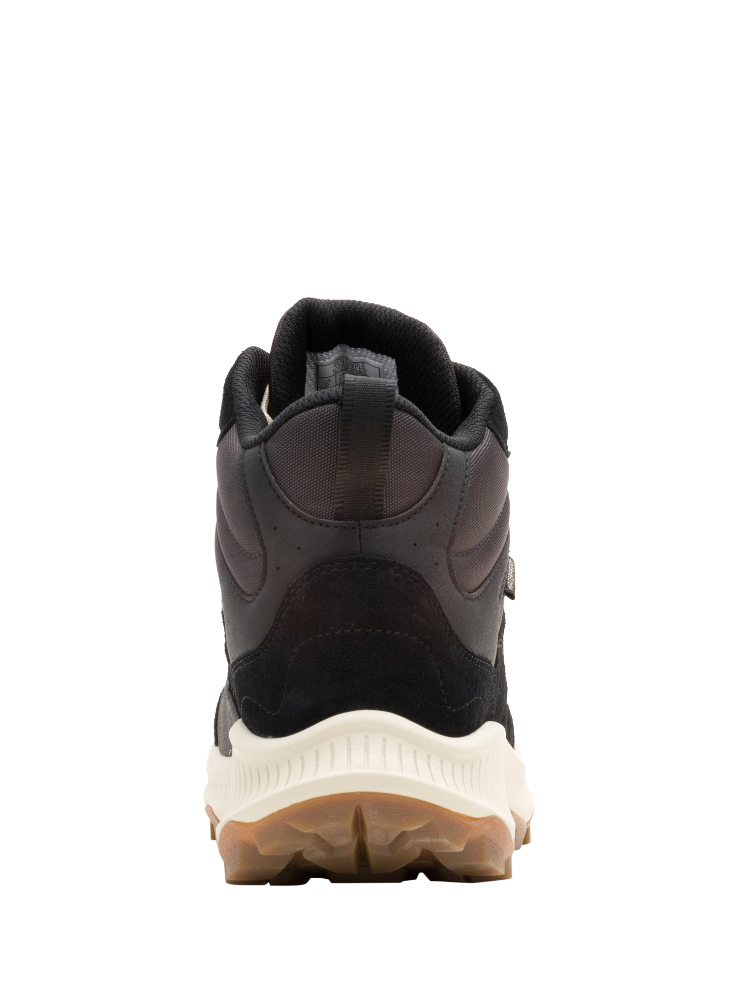 Product image 3 of 5, which shows Merrell Tempo Sol Mid Suede Hiking Shoes, Black, 7