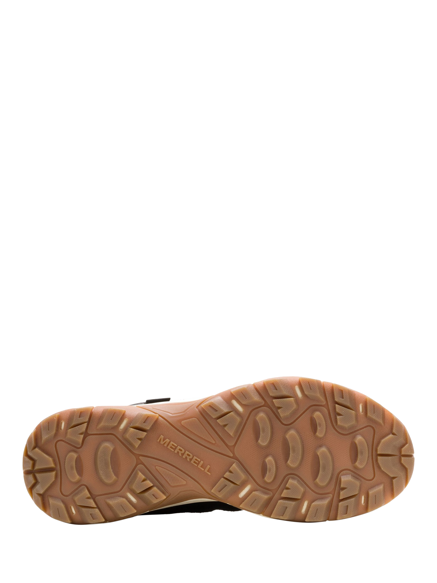 Product image 4 of 5, which shows Merrell Tempo Sol Mid Suede Hiking Shoes, Black, 7