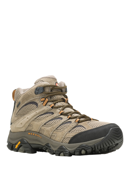 Merrell Moab 3 Mid Gore-Tex Suede Hiking Shoes - view 2, Light Brown