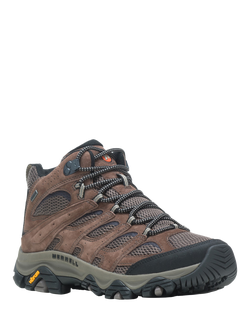 Merrell Moab 3 Mid Gore-Tex Suede Hiking Shoes, Dark Brown - view 2, Dark Brown
