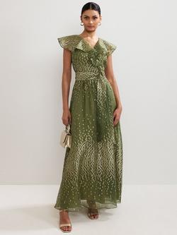 Phase Eight Collection 8 Astrid Silk Rich Maxi Dress, Green, Green
