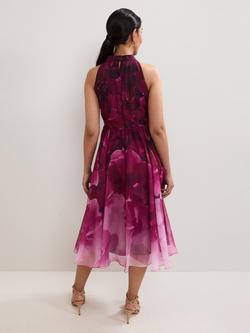 Phase Eight Petite Bethany Floral Ombre Dress, Multi - view 2, Multi