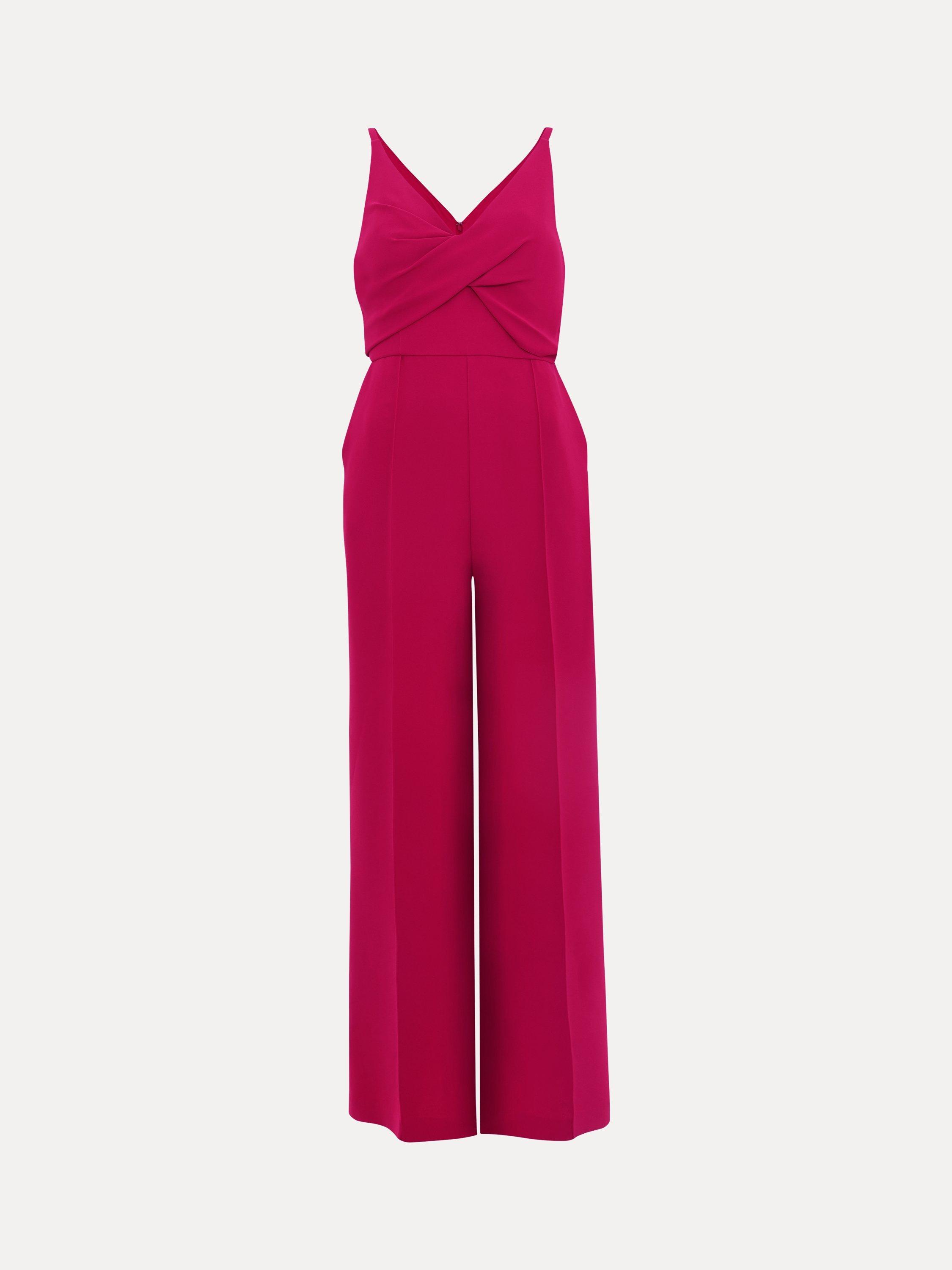 Product image 5 of 7, which shows Phase Eight Petite Hetty Tailored Jumpsuit, Pink, 8