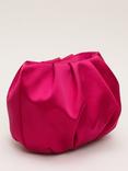 Phase Eight Satin Cloud Clutch Bag, Pink