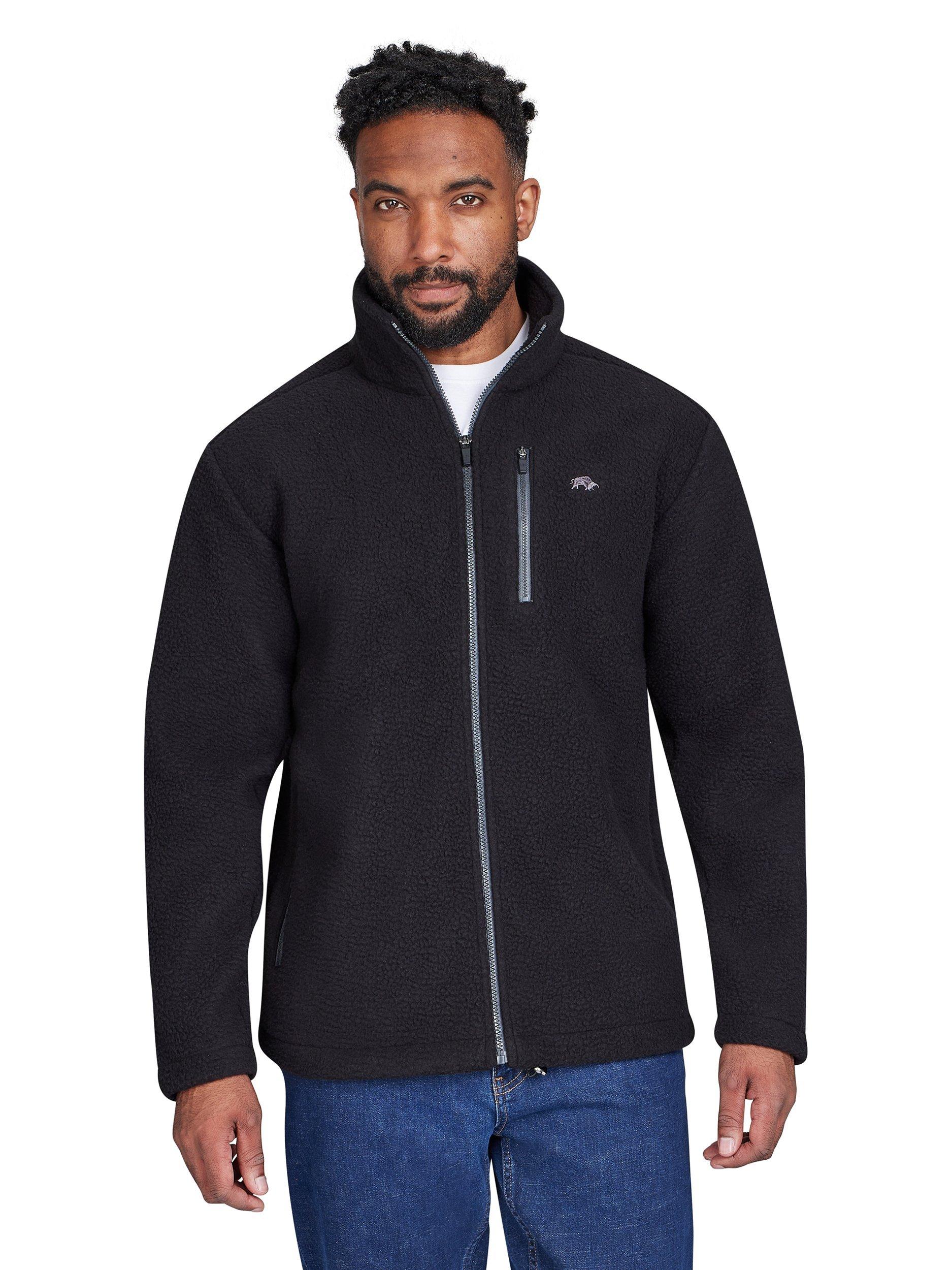 Product image 1 of 6, which shows Raging Bull Heavy Fleece Jacket, Black, S