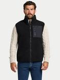 Raging Bull Heavy Borg Fleece Gilet, Black
