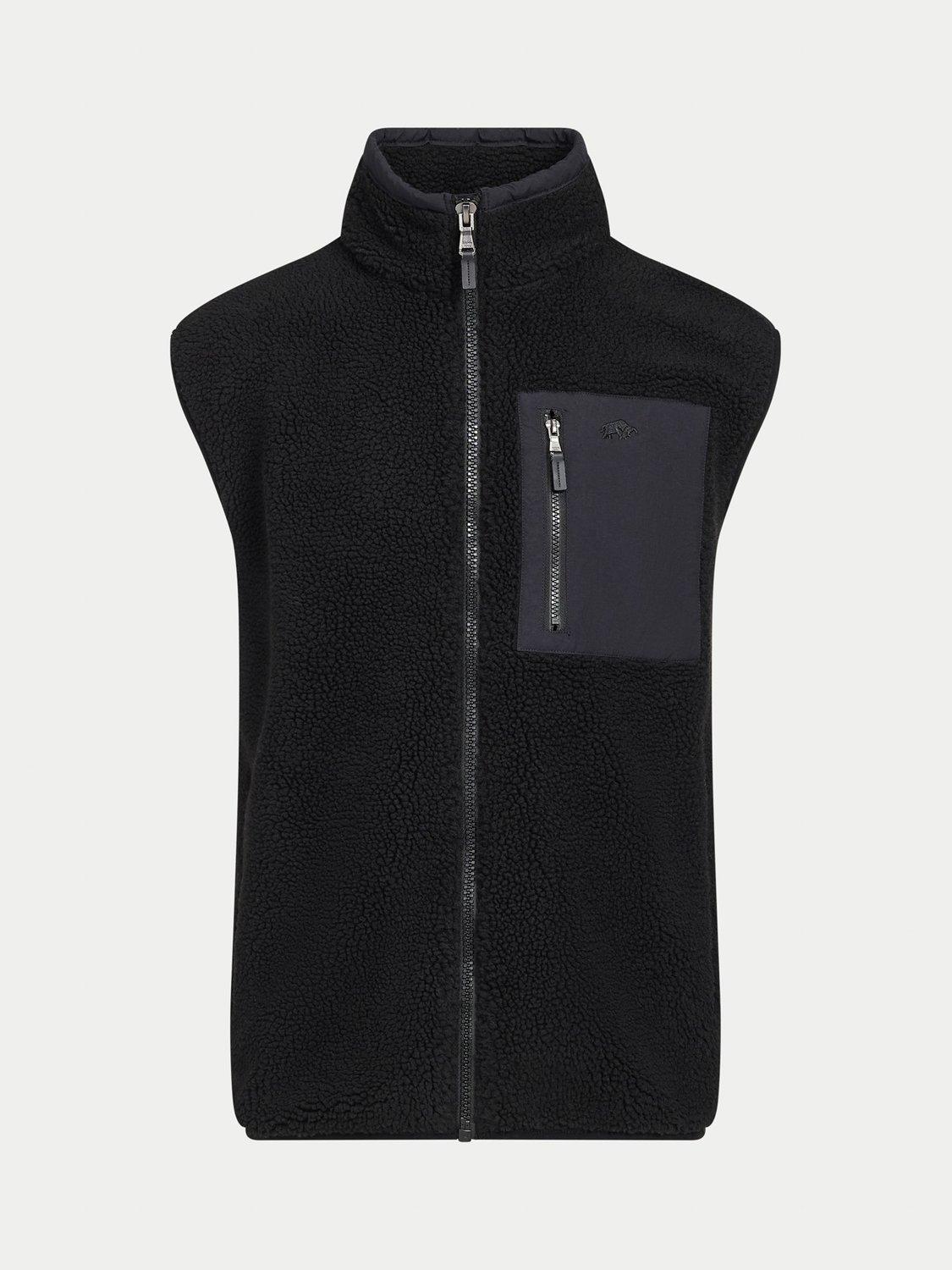 Product image 2 of 8, which shows Raging Bull Heavy Borg Fleece Gilet, Black, S