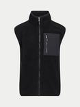 Raging Bull Heavy Borg Fleece Gilet, Black